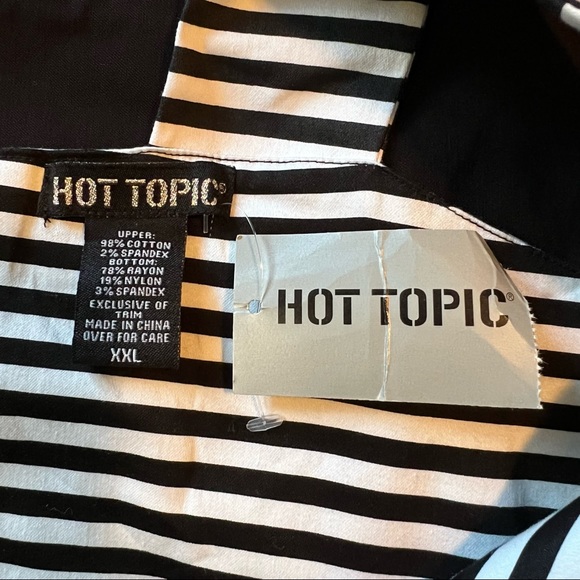 NWT! Hot topic black and white striped dress - Picture 5 of 9